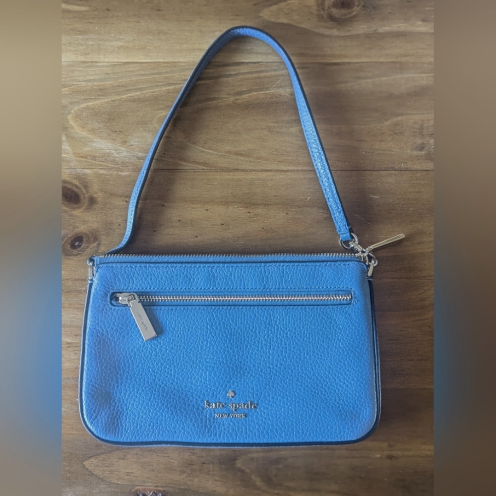 Kate Spade Leila Convertible Wristlet- Periwinkle Blue